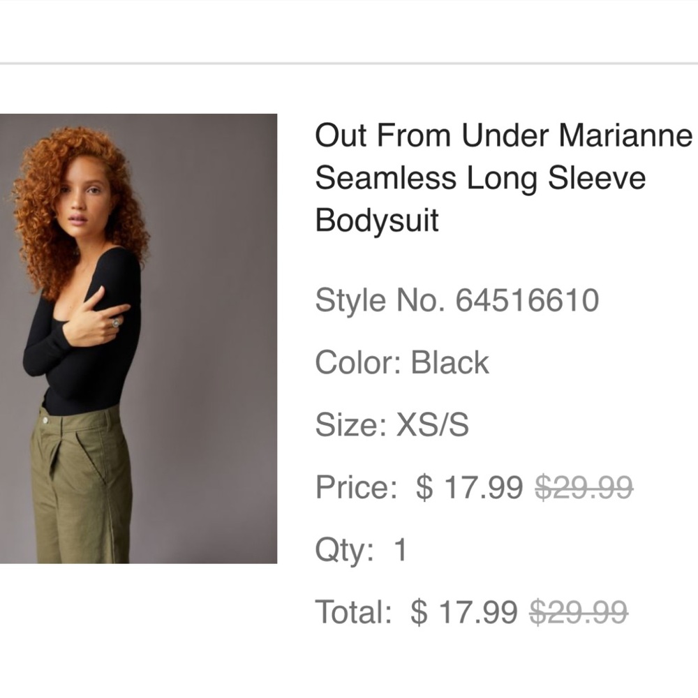 Out From Under Marianne Seamless Long Sleeve Bodysuit